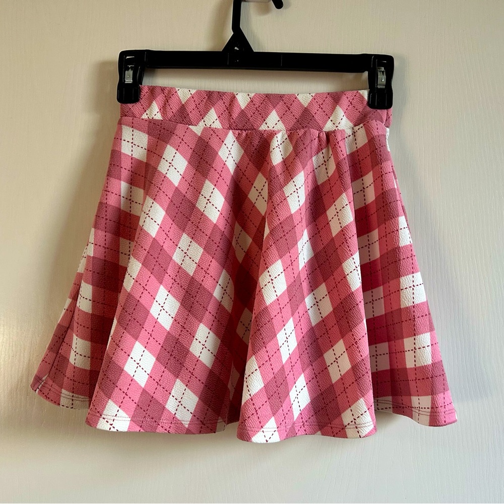 Pink Plaid Kids skirt